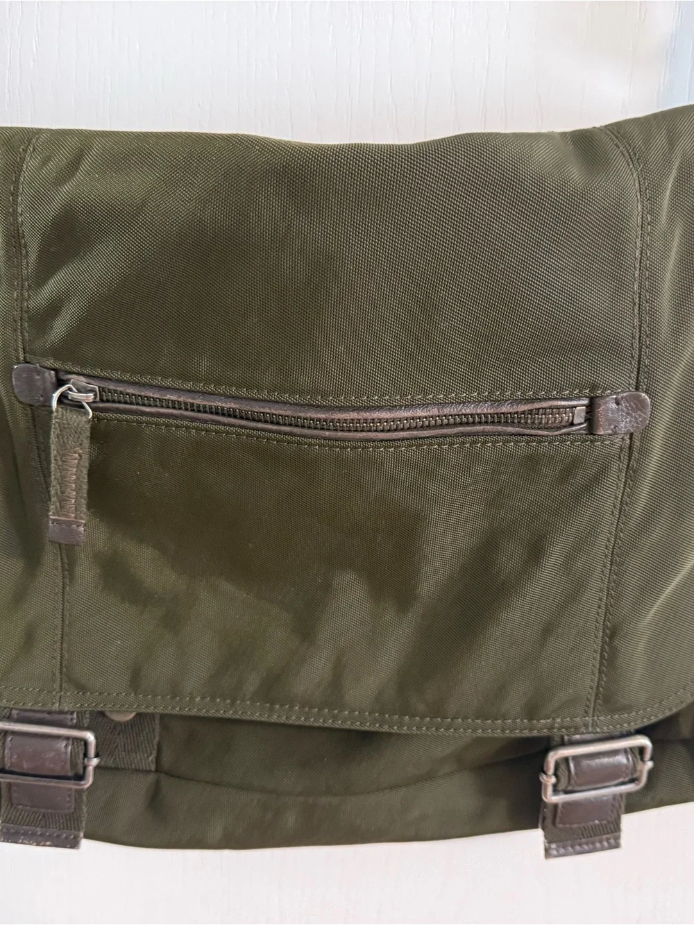 Banana Republic Olive Green Messenger Crossbody Bag